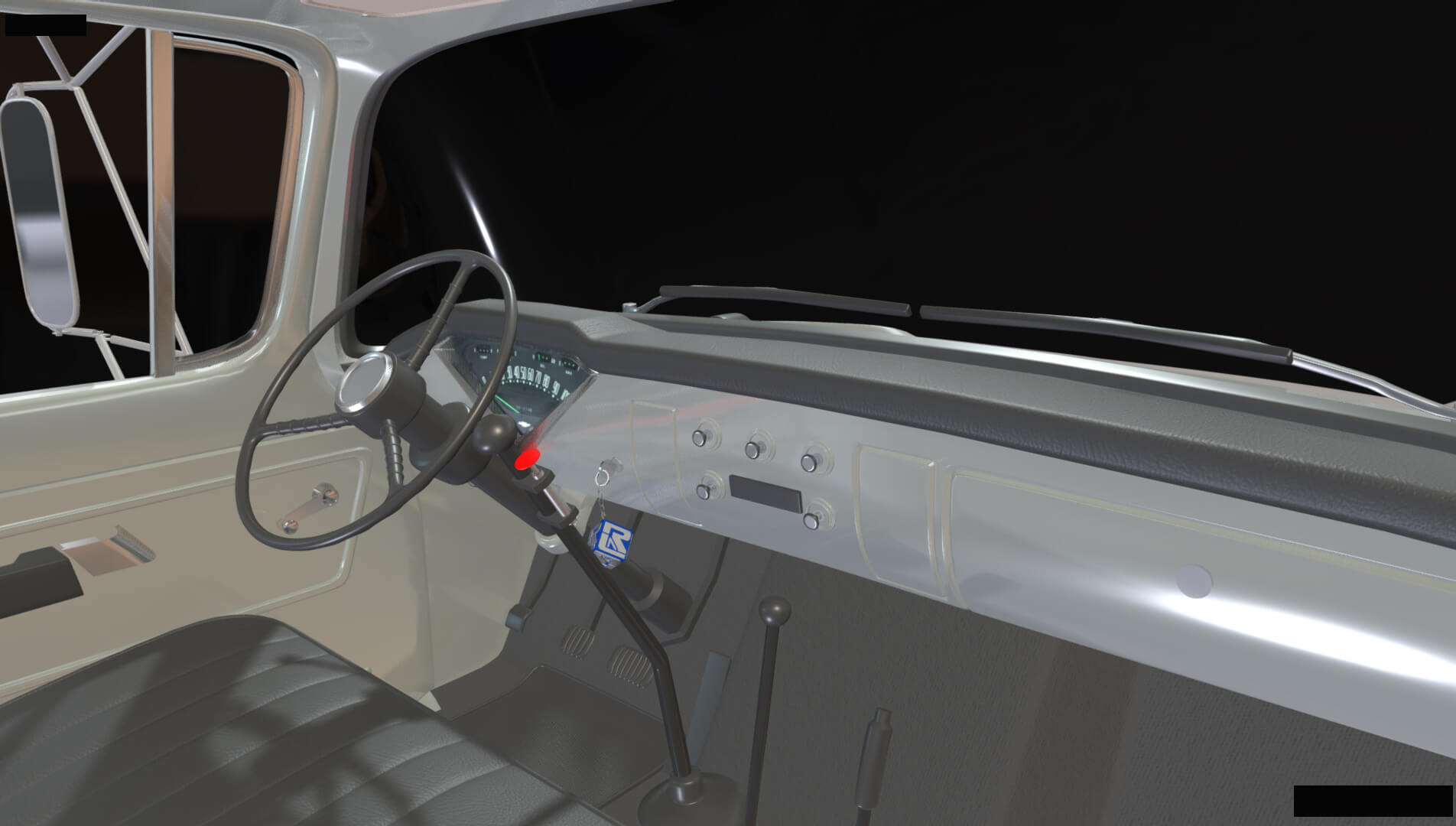 1958 Viking 50 Carcarrier Animated Platform 3D Model