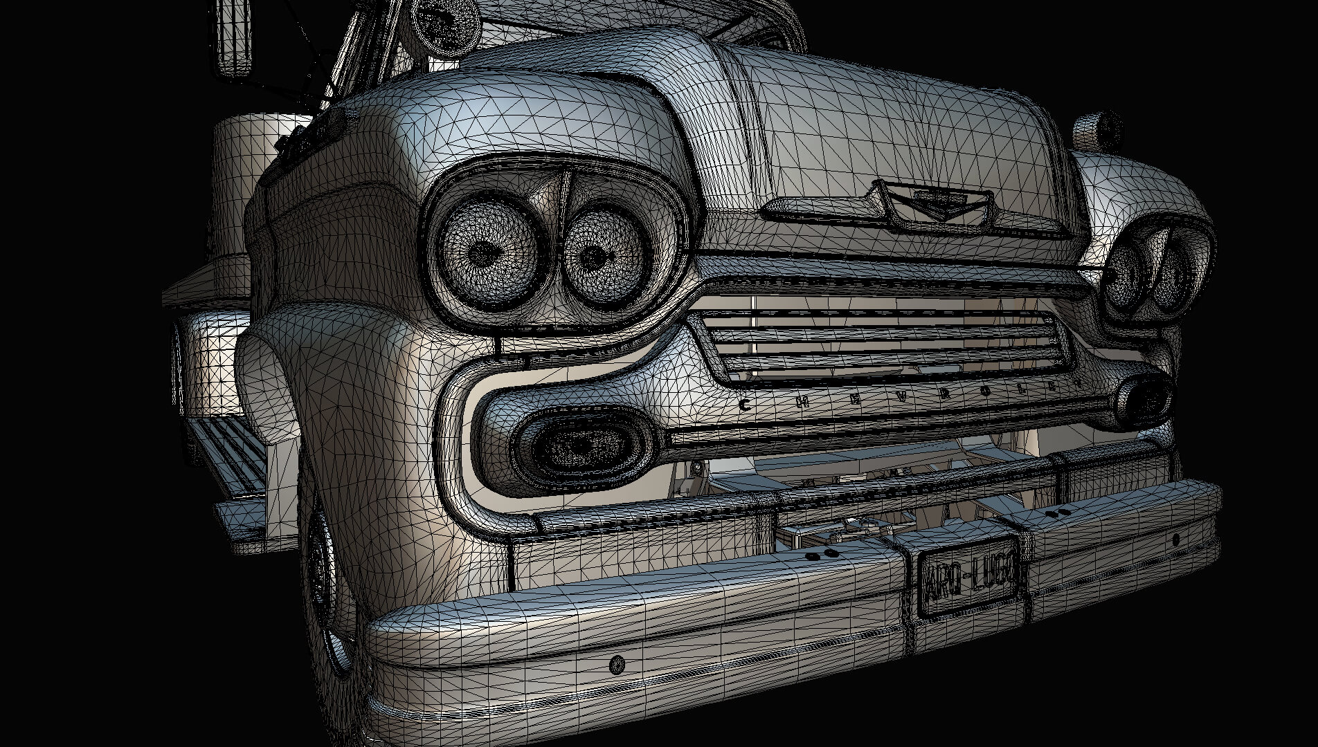 1958 Viking 50 Carcarrier Animated Platform 3D Model