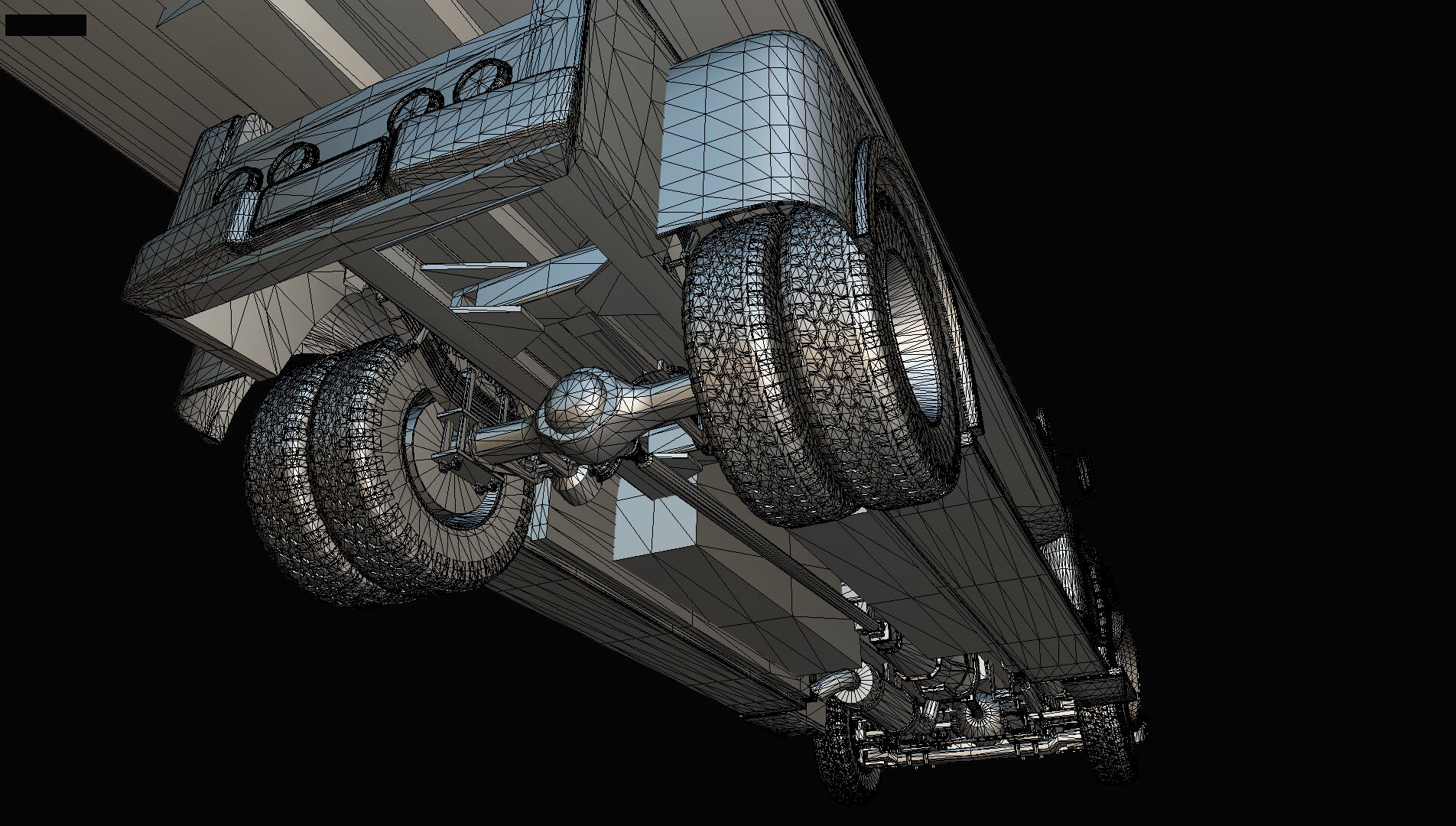 1958 Viking 50 Carcarrier Animated Platform 3D Model