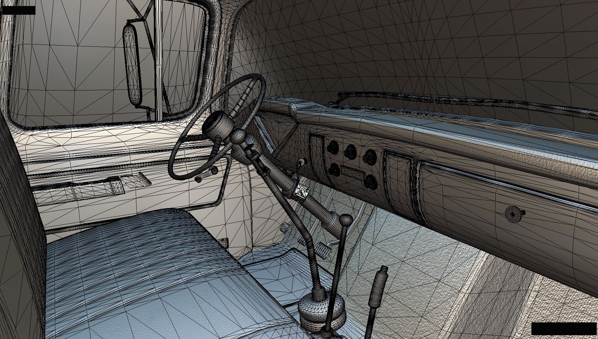 1958 Viking 50 Carcarrier Animated Platform 3D Model