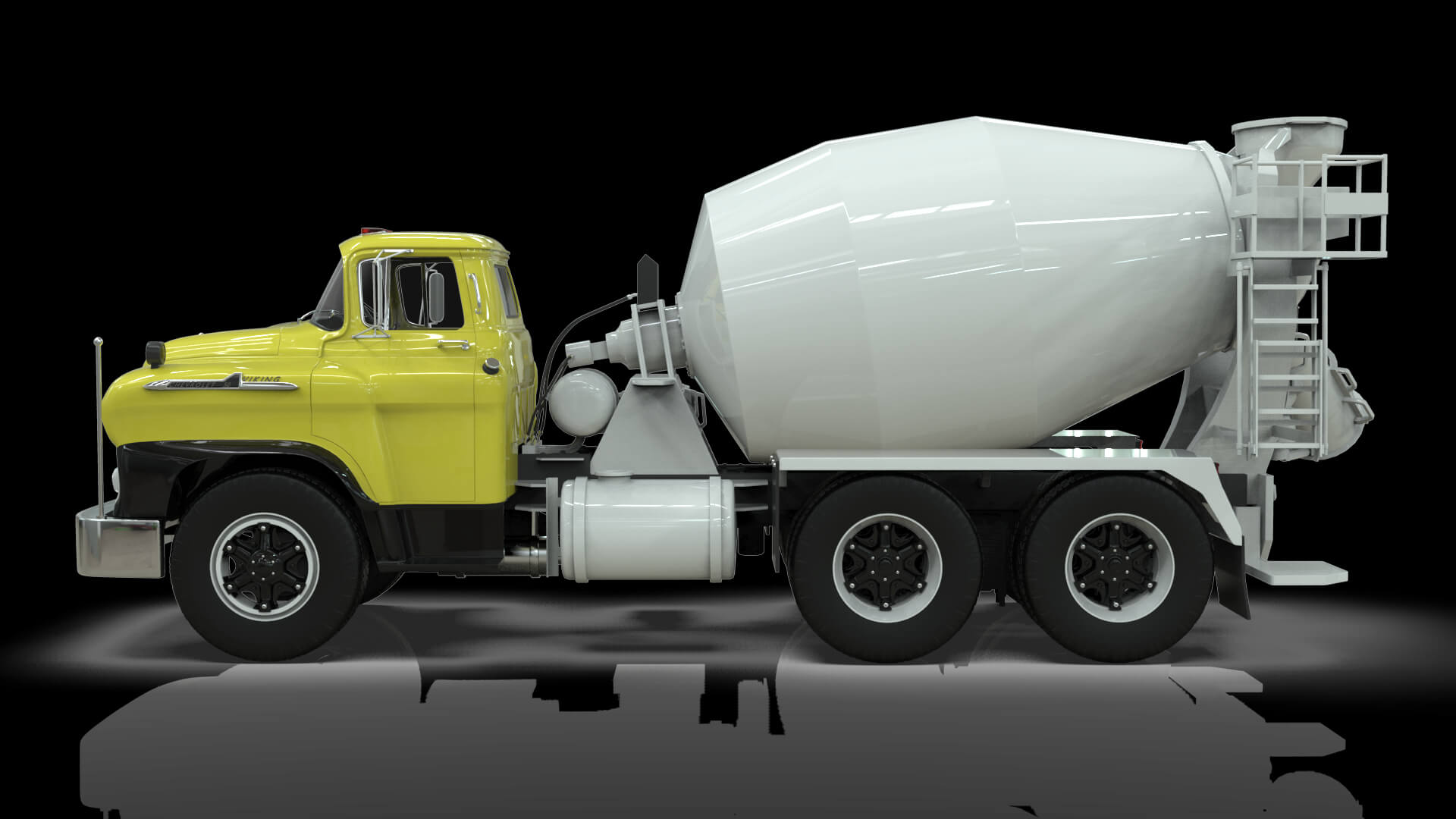 1958 Viking 50 Concrete Mixer 3D Model