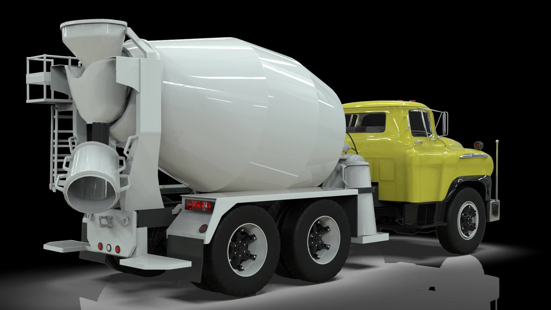 1958 Viking 50 Concrete Mixer 3D Model