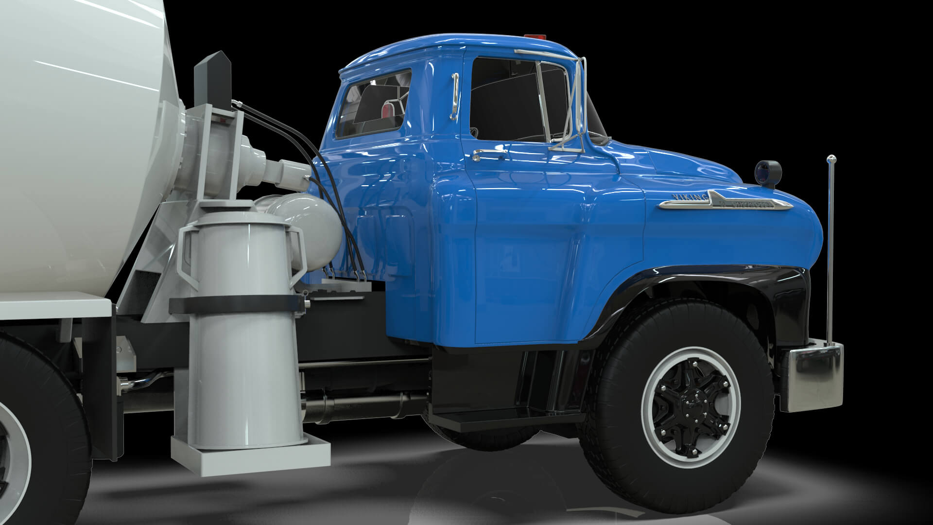 1958 Viking 50 Concrete Mixer 3D Model