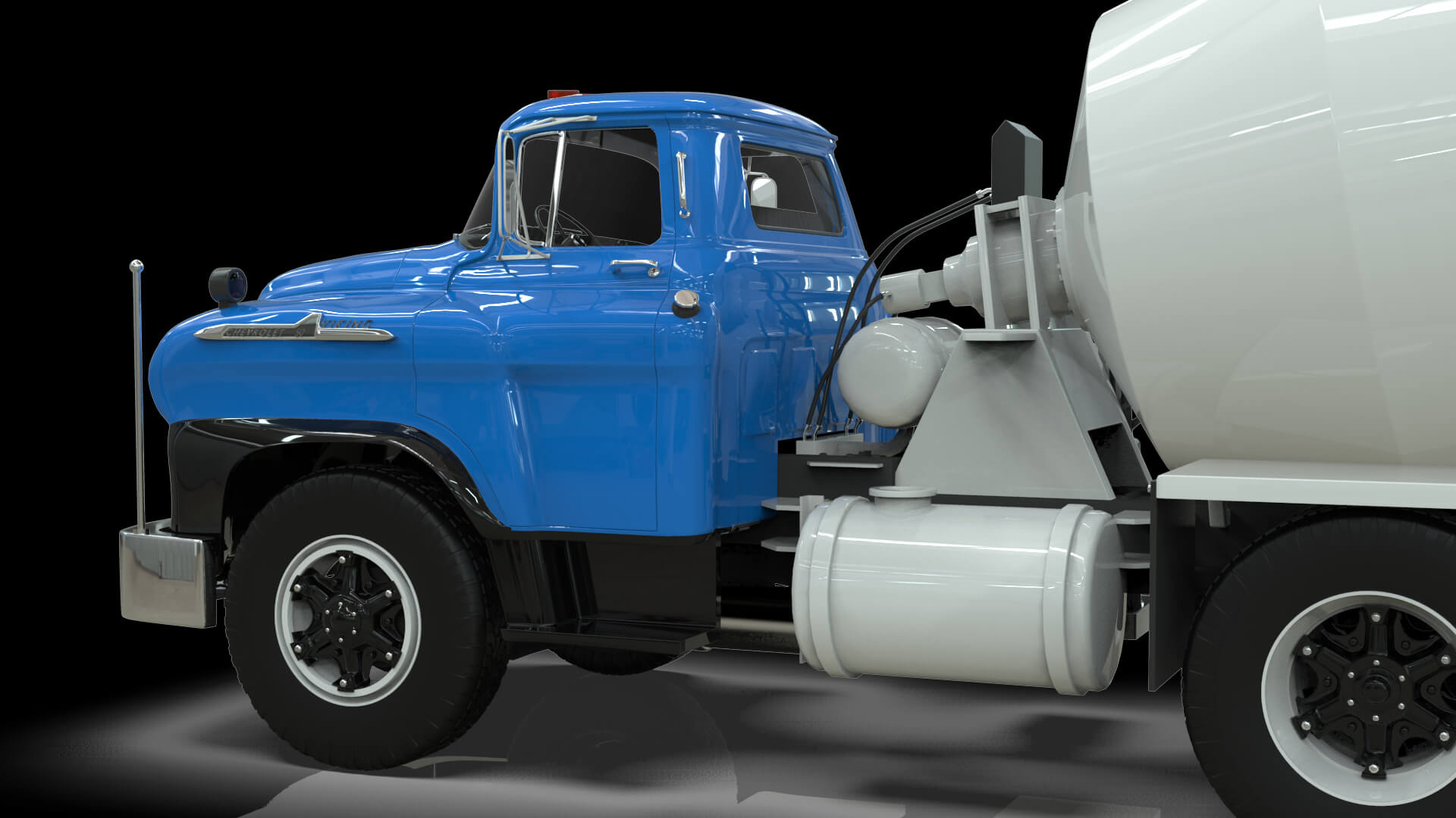 1958 Viking 50 Concrete Mixer 3D Model
