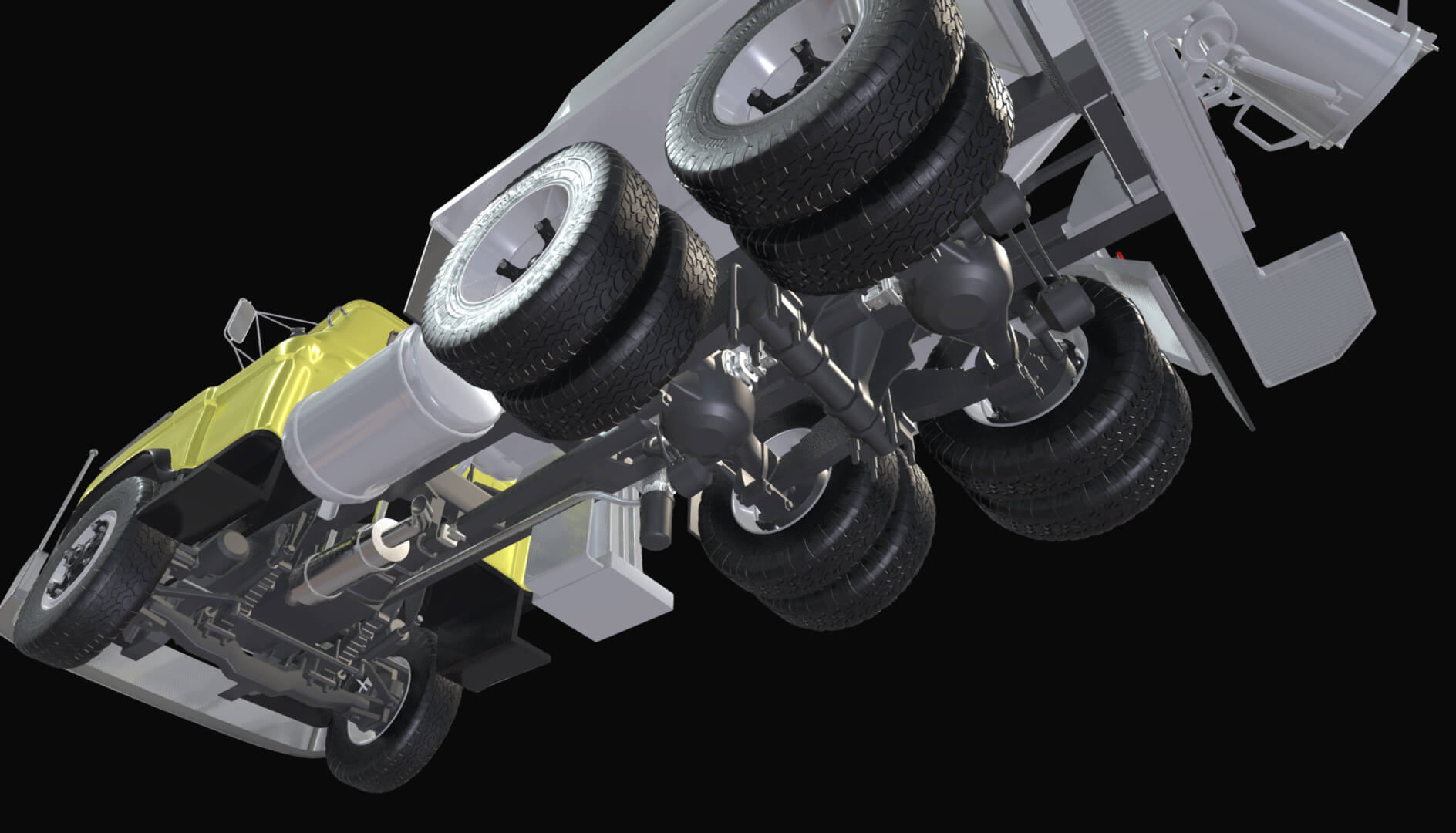 1958 Viking 50 Concrete Mixer 3D Model