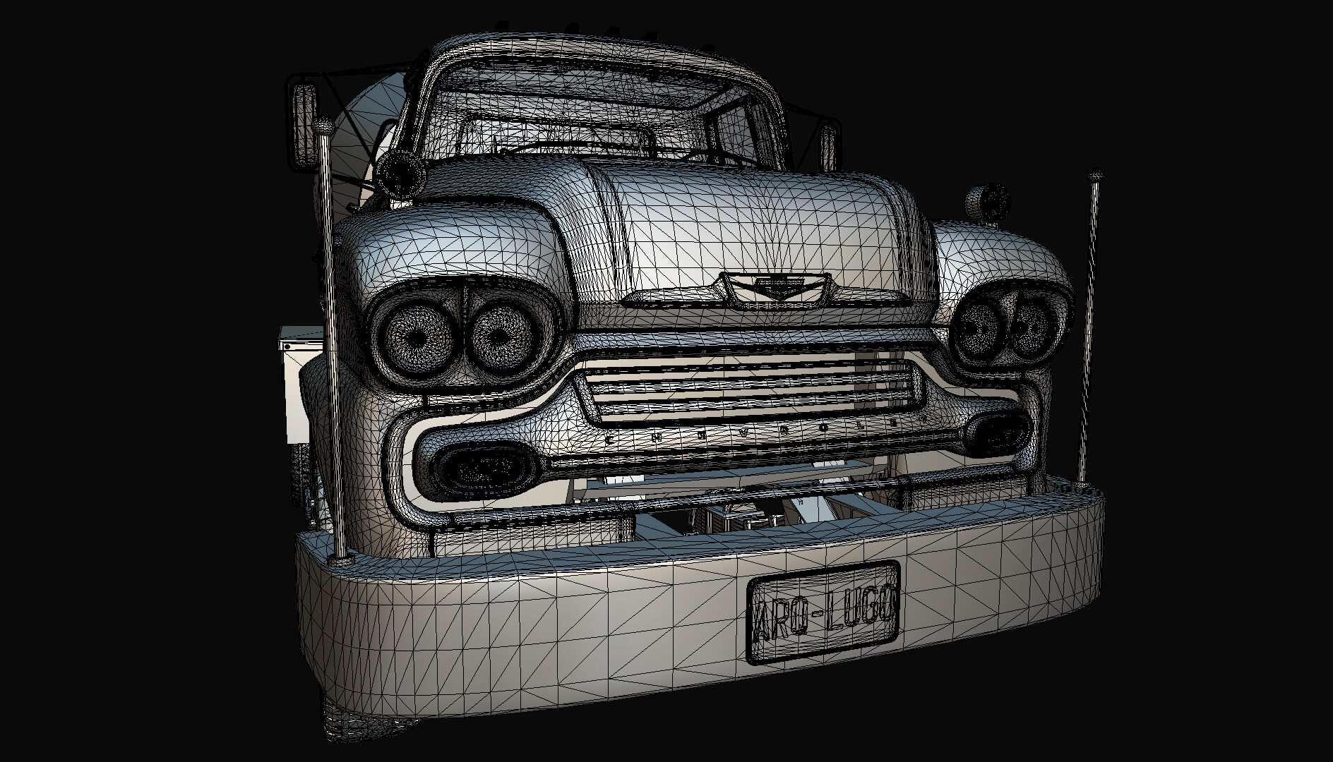 1958 Viking 50 Concrete Mixer 3D Model