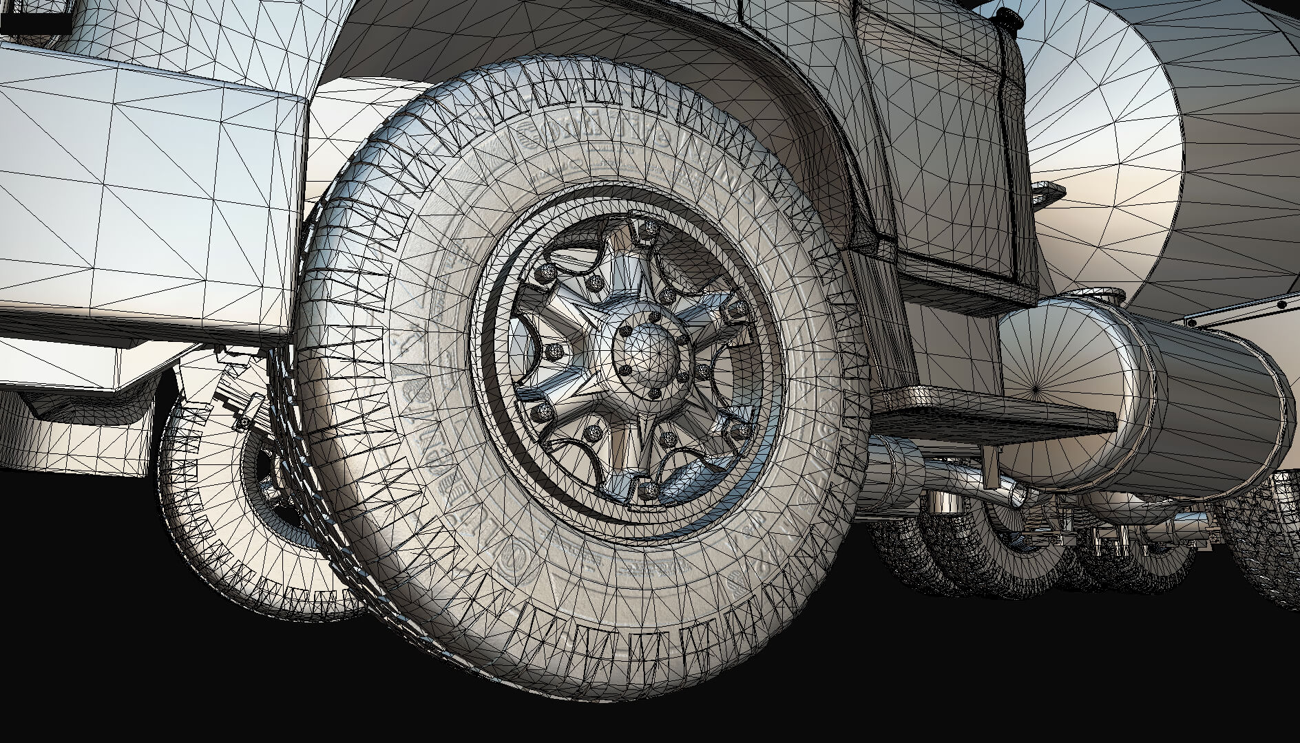 1958 Viking 50 Concrete Mixer 3D Model