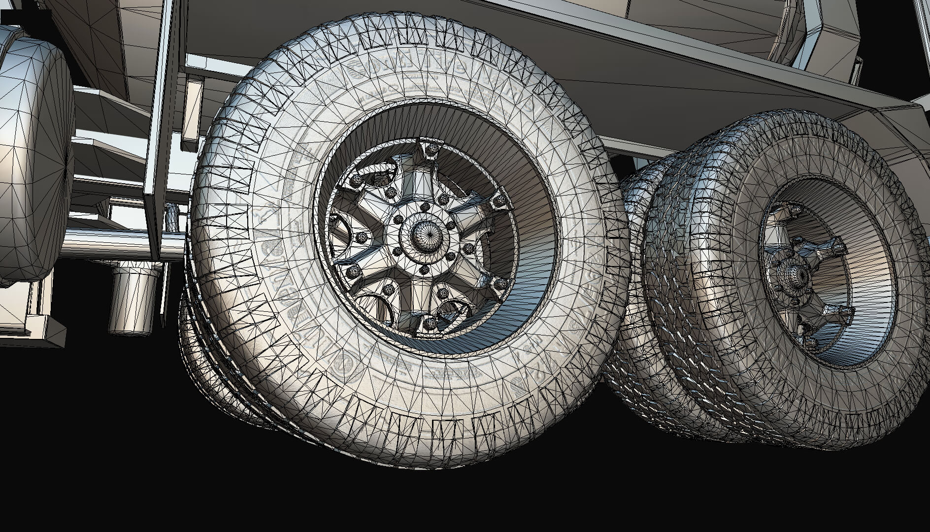 1958 Viking 50 Concrete Mixer 3D Model