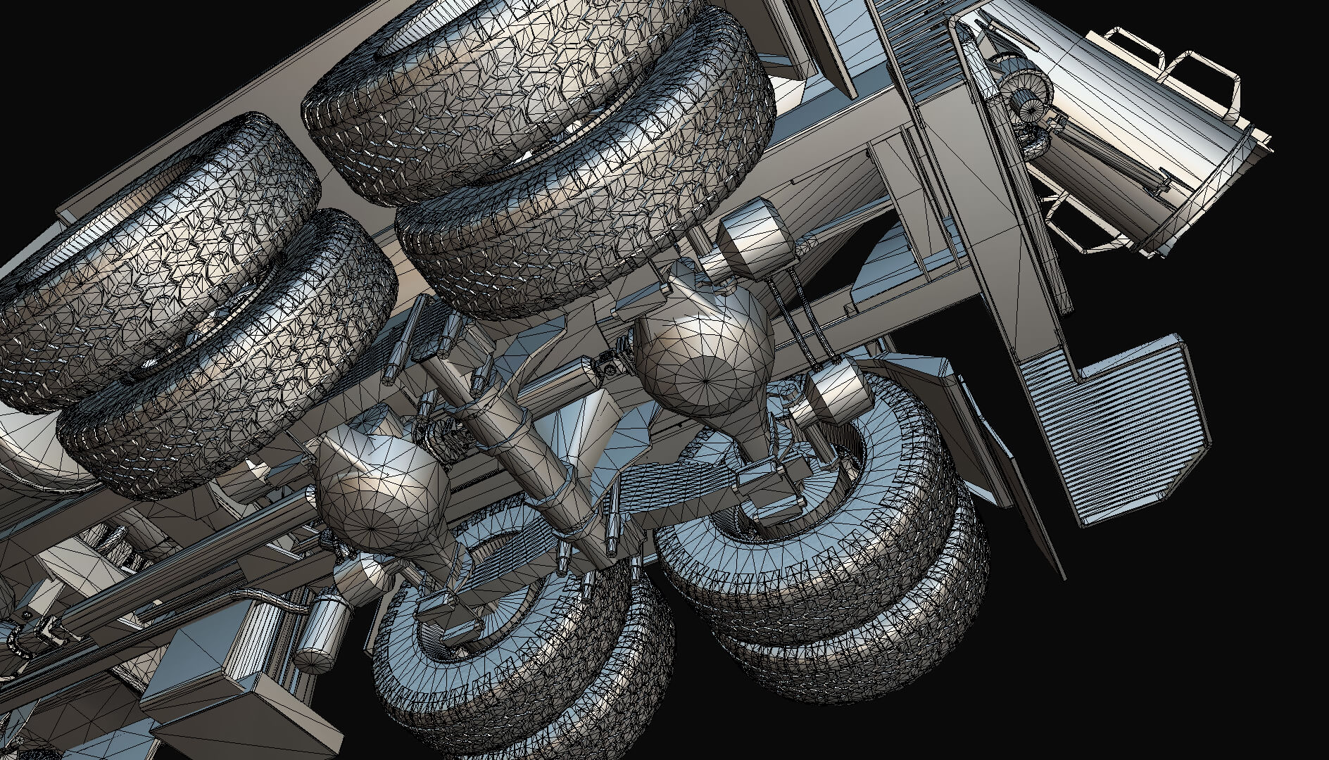 1958 Viking 50 Concrete Mixer 3D Model