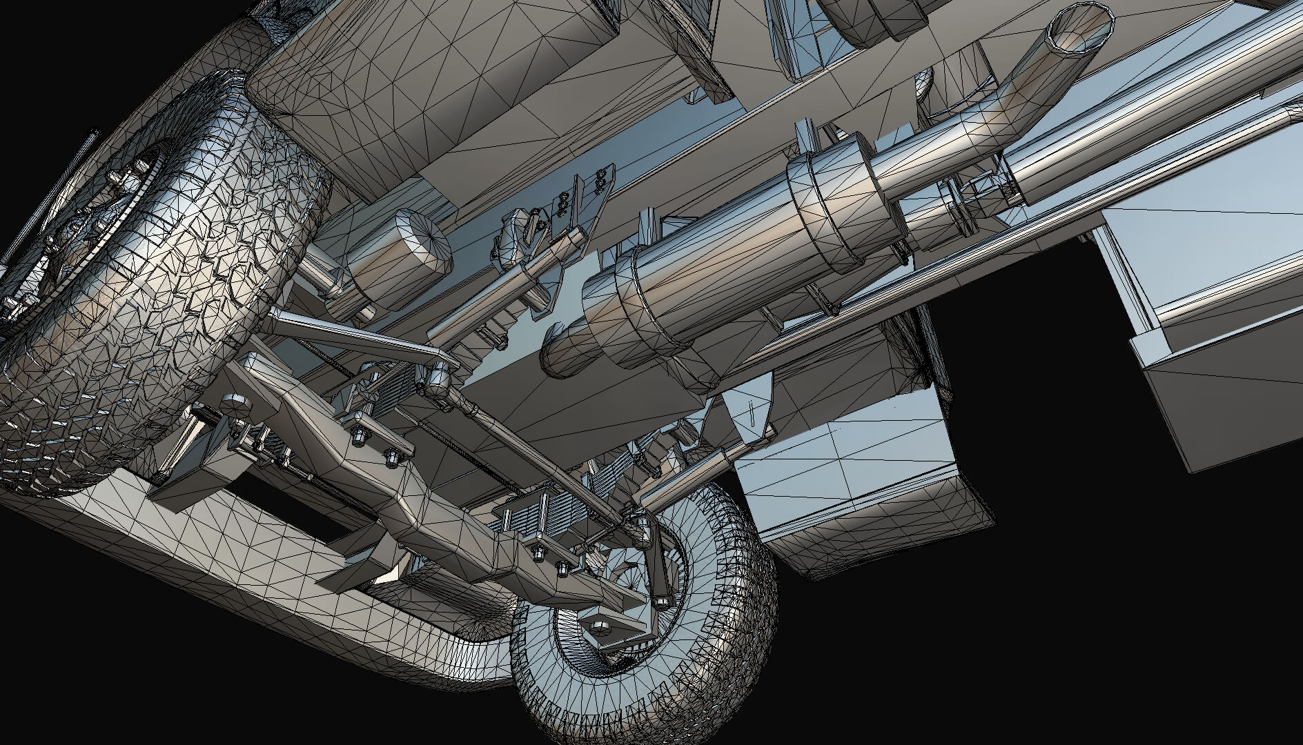1958 Viking 50 Concrete Mixer 3D Model