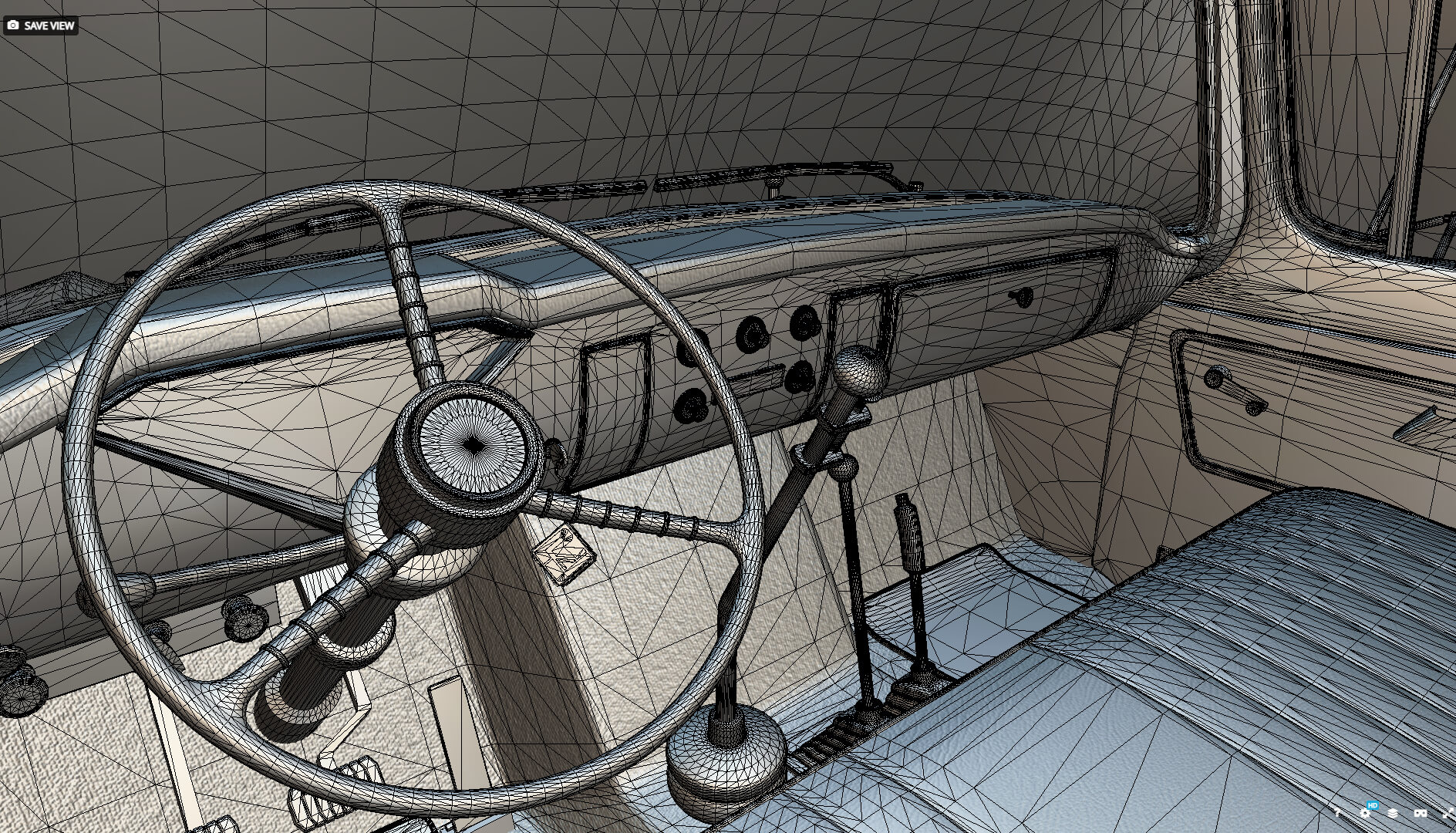 1958 Viking 50 Concrete Mixer 3D Model