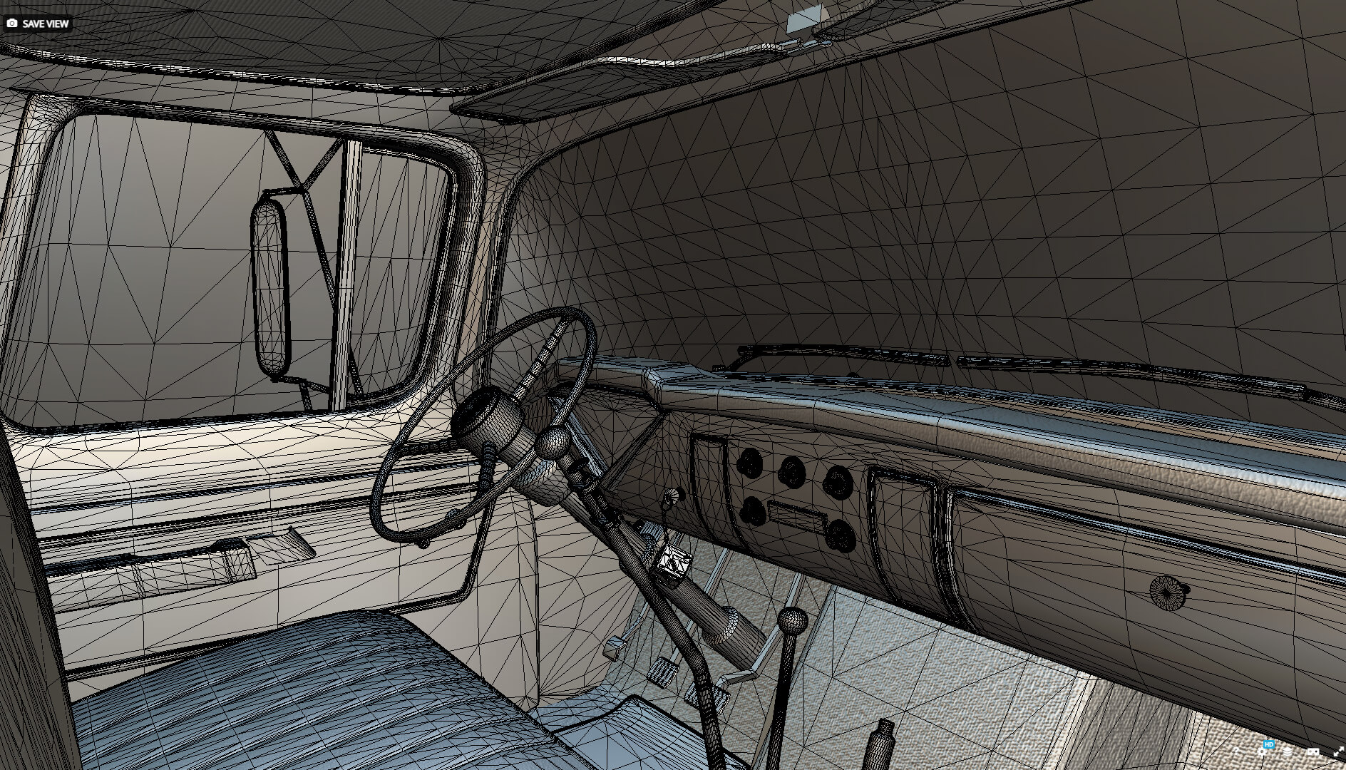 1958 Viking 50 Concrete Mixer 3D Model