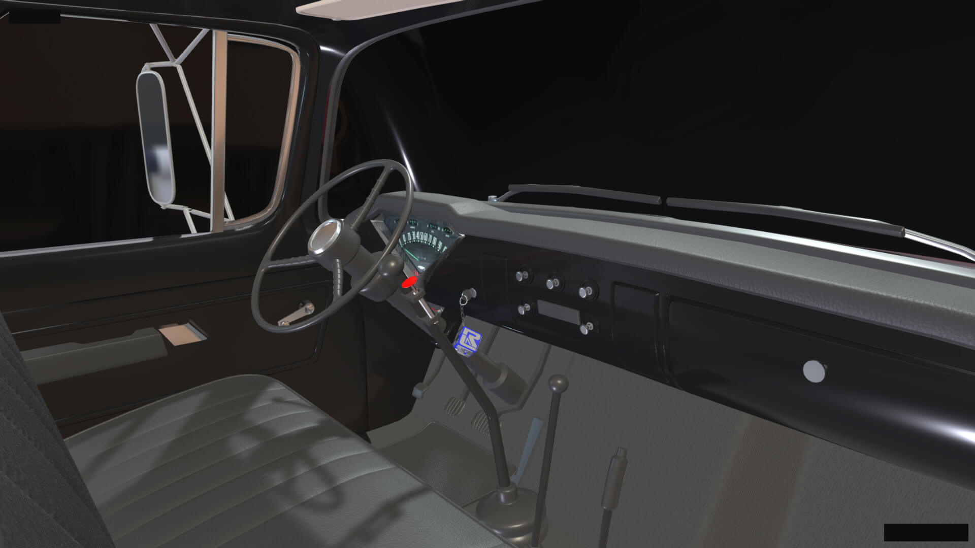 1958 Viking 50 Custom Lowrider Truck with Trailer and Motorc 3D Model