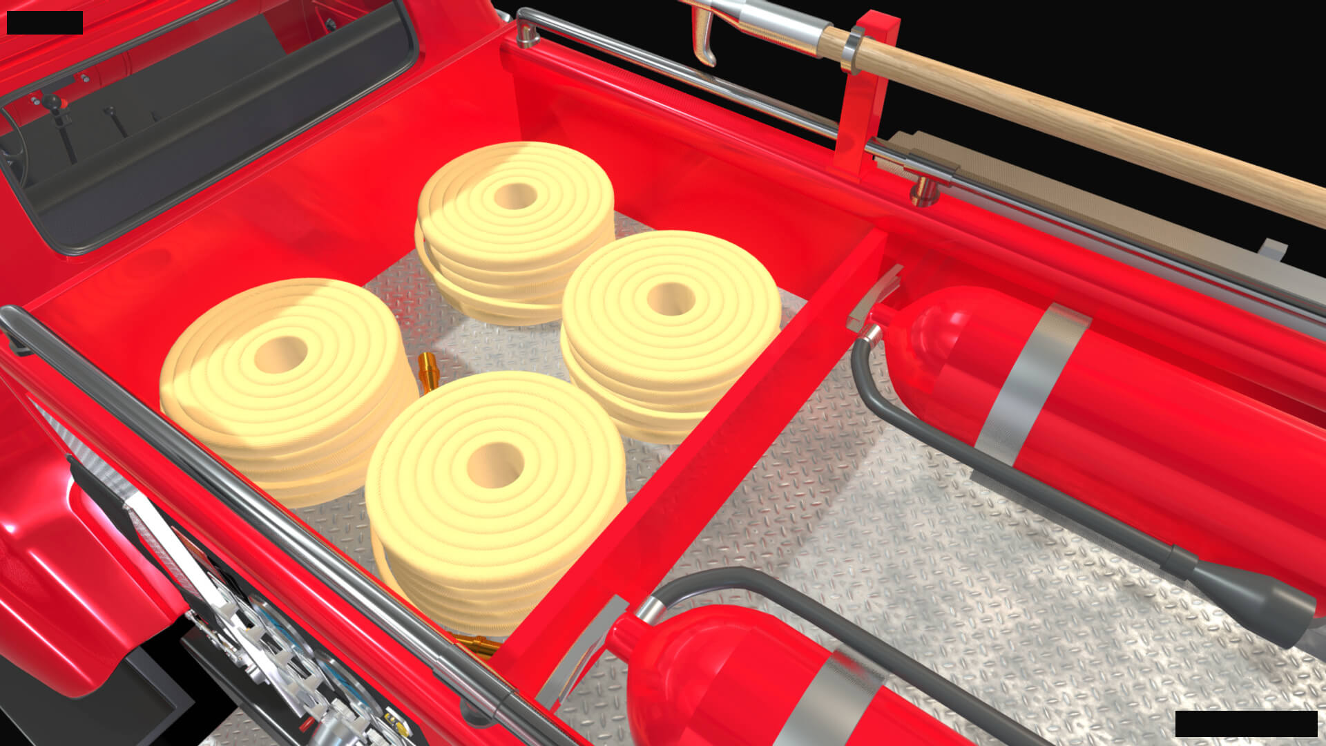 1958 Viking 50 Fire Truck 3D Model
