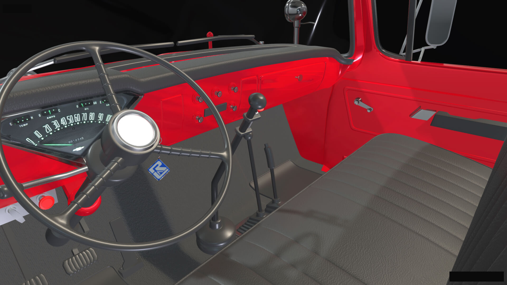 1958 Viking 50 Fire Truck 3D Model