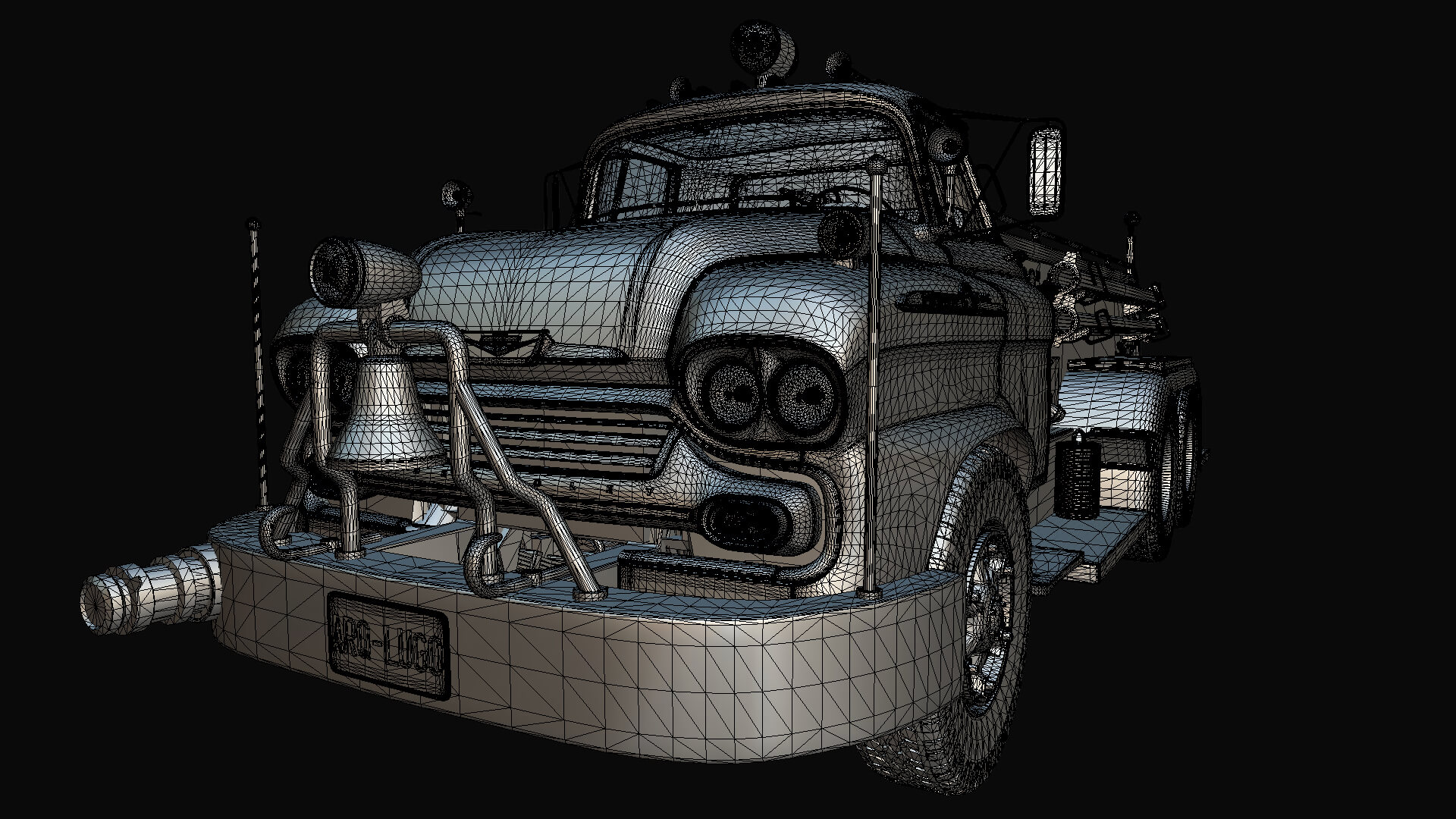 1958 Viking 50 Fire Truck 3D Model