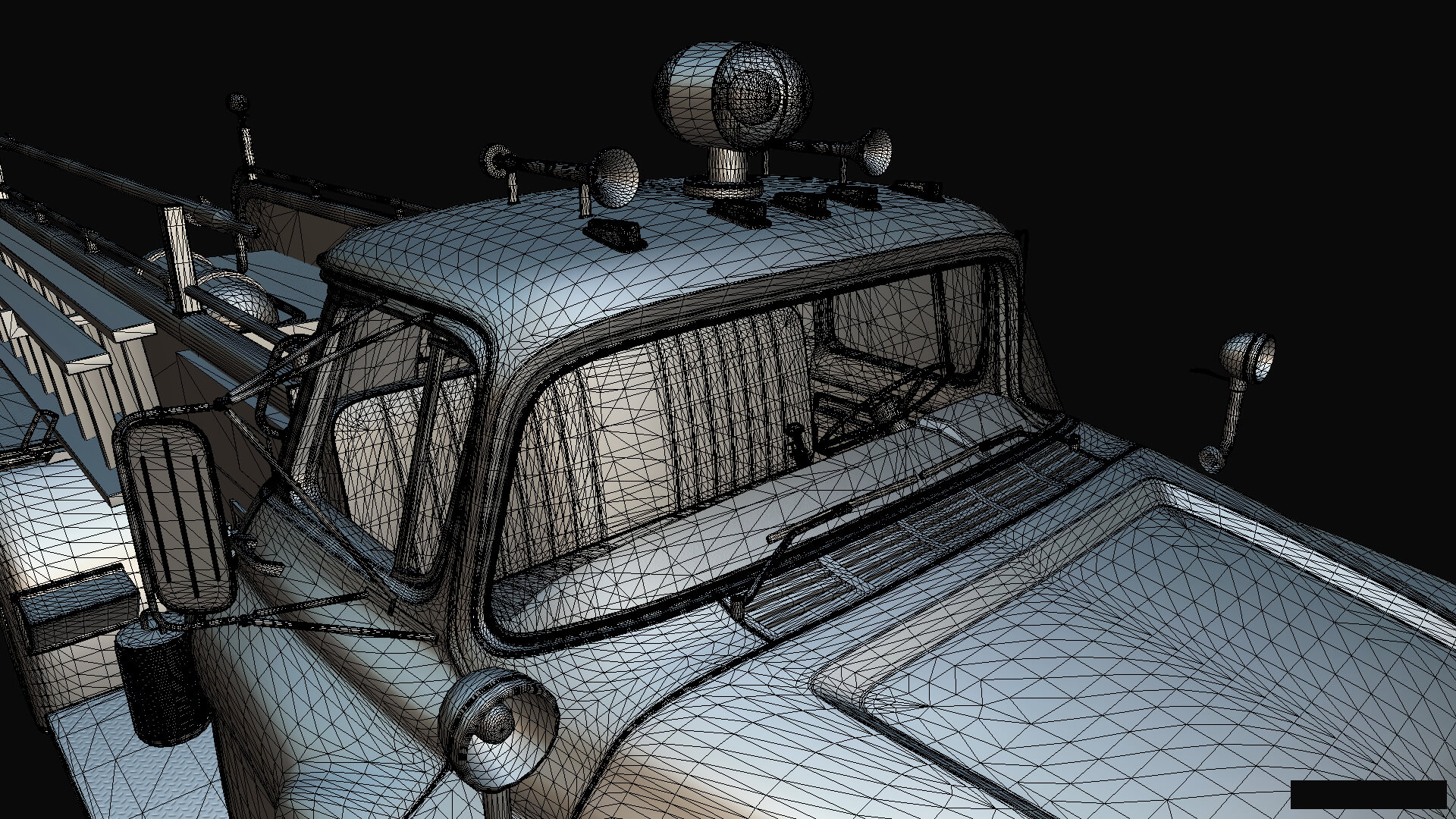 1958 Viking 50 Fire Truck 3D Model