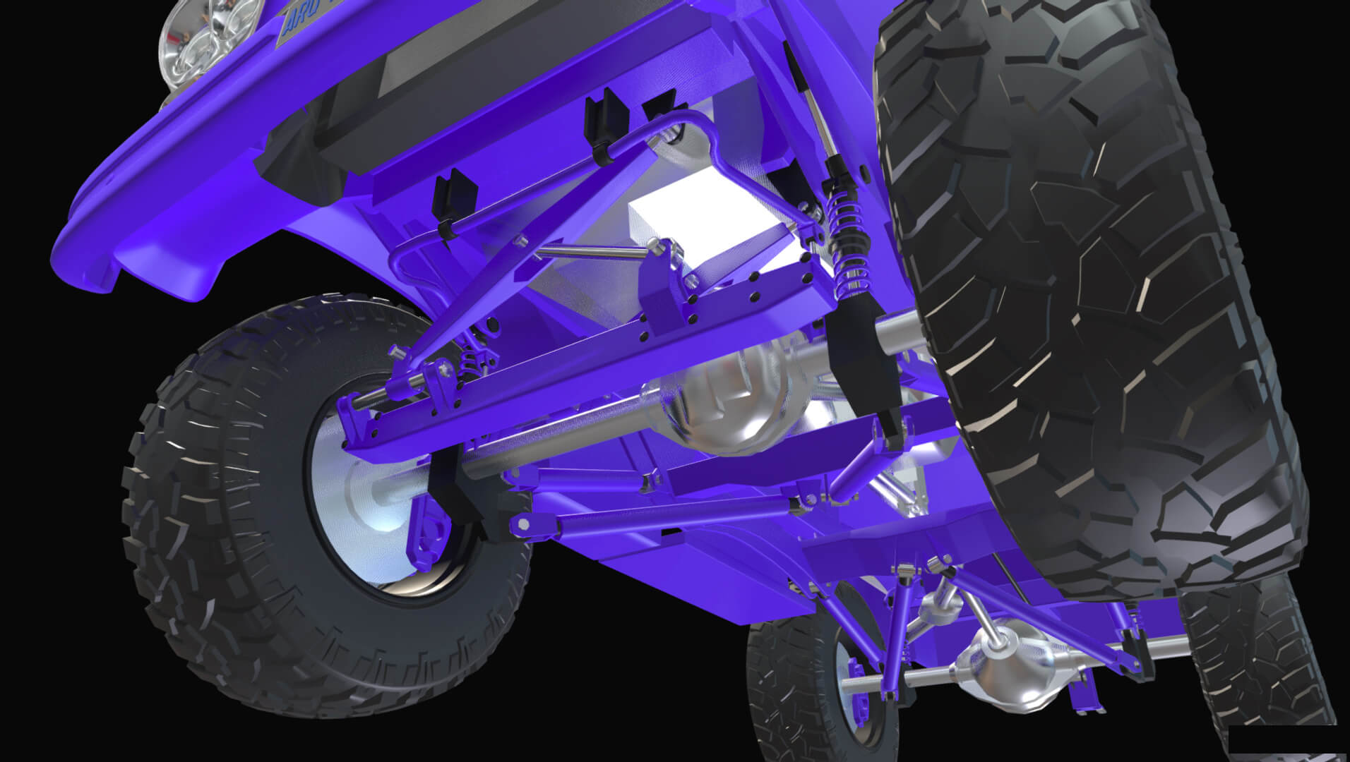 1958 Viking 50 Lifted 4x4 Pickup Truck 3D Model
