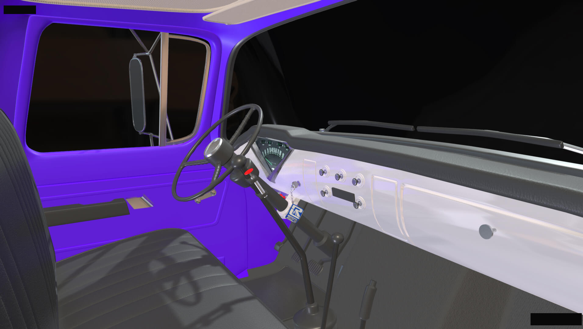 1958 Viking 50 Lifted 4x4 Pickup Truck 3D Model