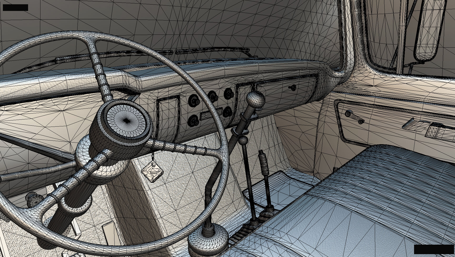 1958 Viking 50 Lifted 4x4 Pickup Truck 3D Model