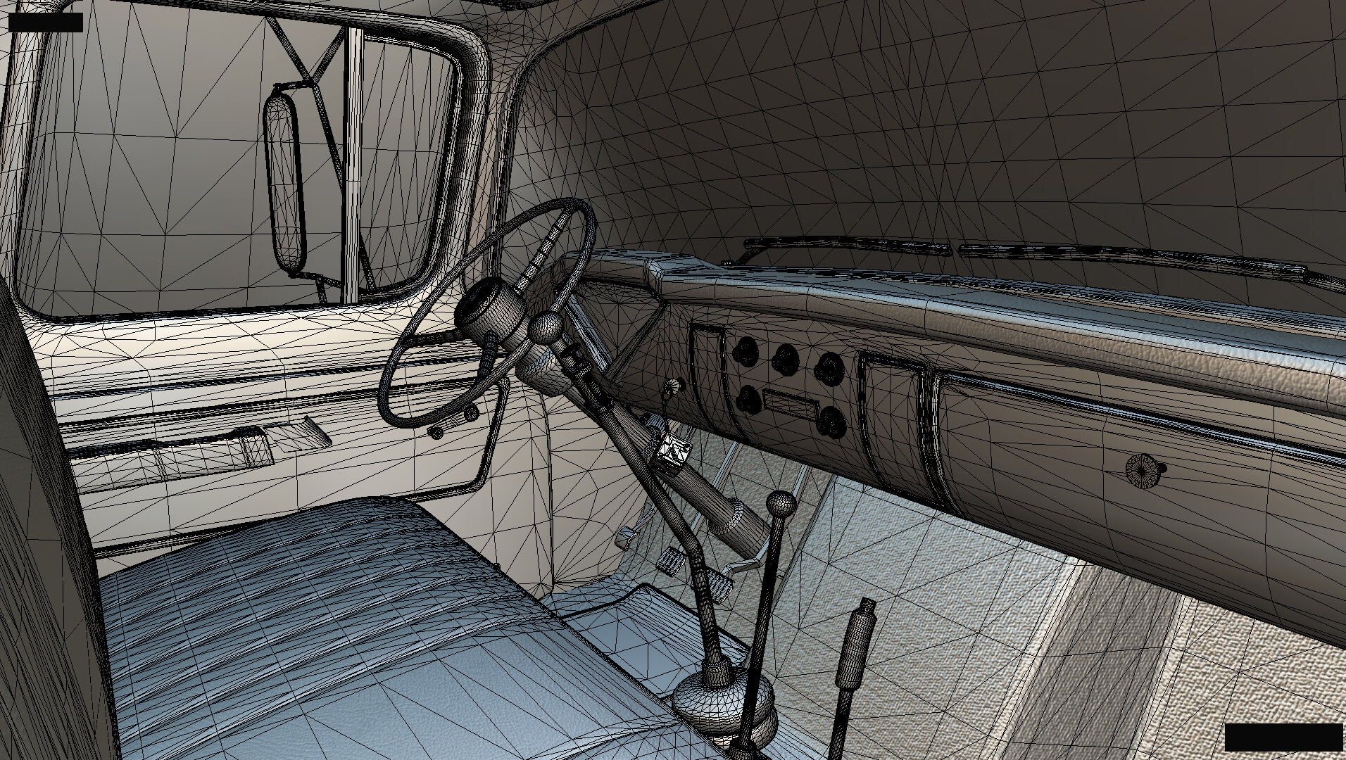 1958 Viking 50 Lifted 4x4 Pickup Truck 3D Model