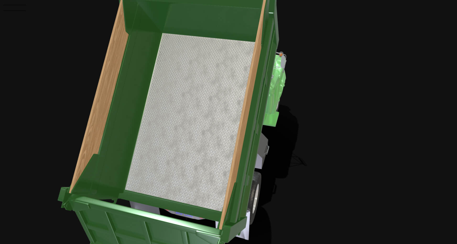 1958 Viking 50 Single Axle Dump Truck 3D Model