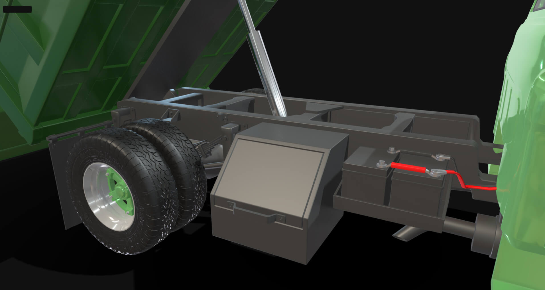 1958 Viking 50 Single Axle Dump Truck 3D Model
