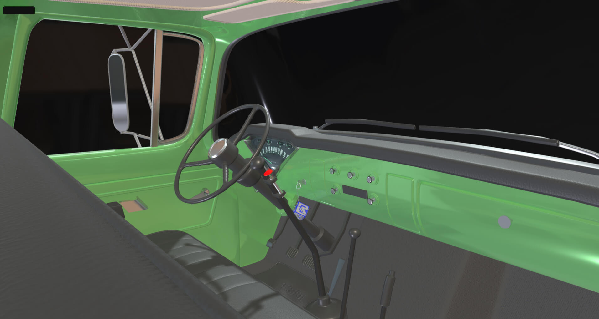 1958 Viking 50 Single Axle Dump Truck 3D Model