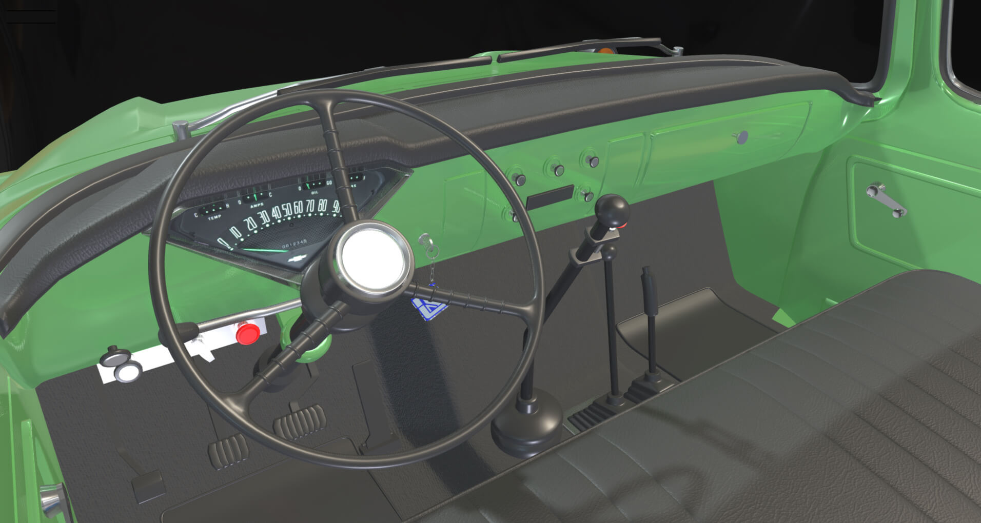 1958 Viking 50 Single Axle Dump Truck 3D Model