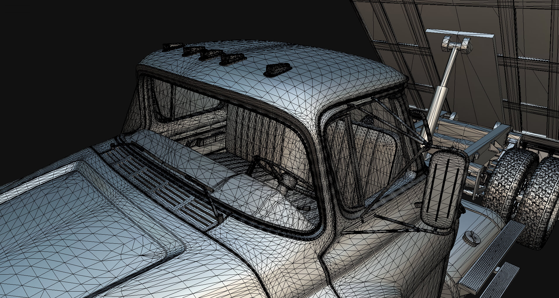 1958 Viking 50 Single Axle Dump Truck 3D Model