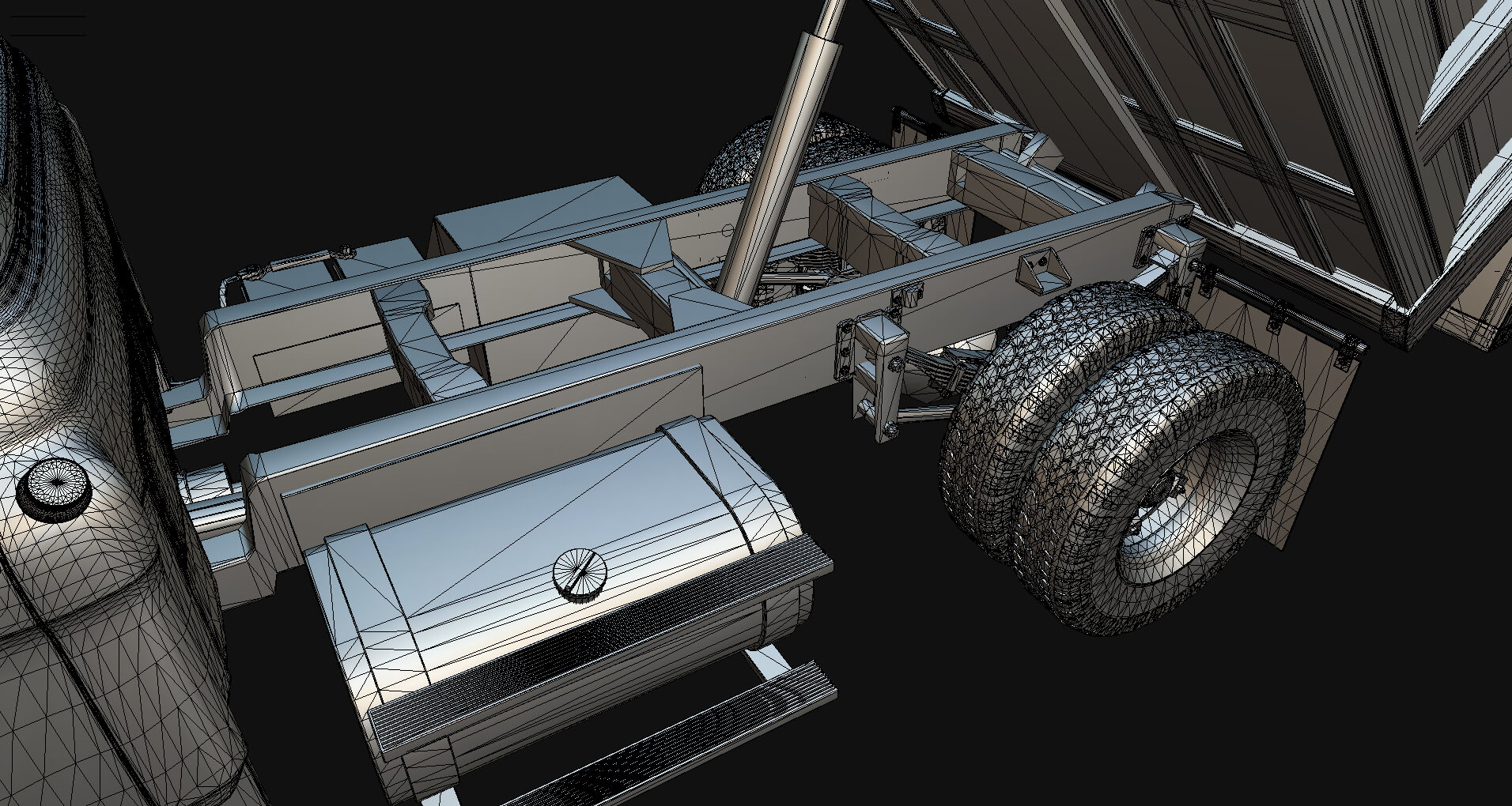 1958 Viking 50 Single Axle Dump Truck 3D Model