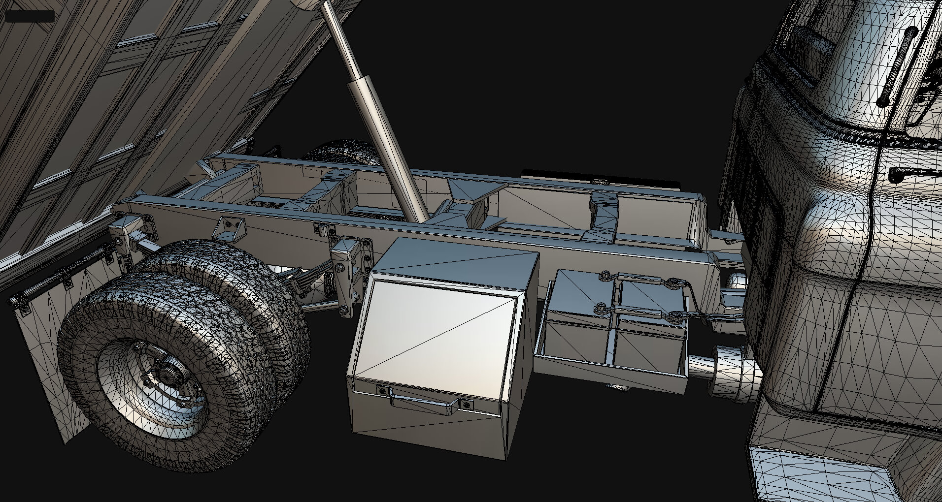 1958 Viking 50 Single Axle Dump Truck 3D Model