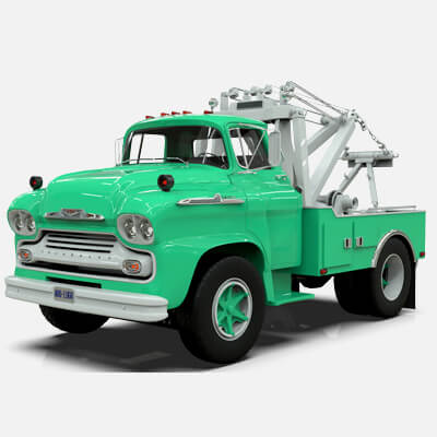 1958 Viking 50 Single Axle Wrecker Truck Holmes 750