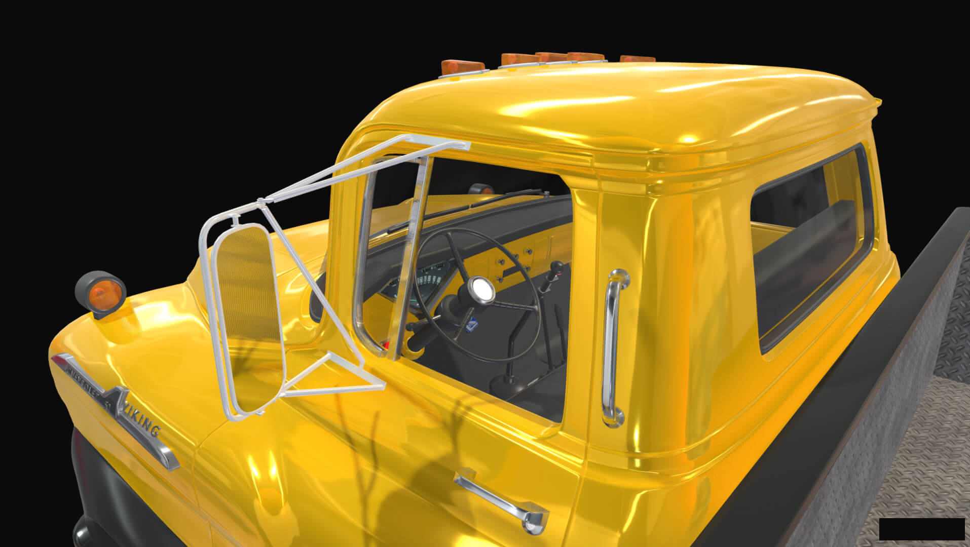 1958 Viking 50 Tandem Axle Wrecker Truck Holmes 850 3D Model