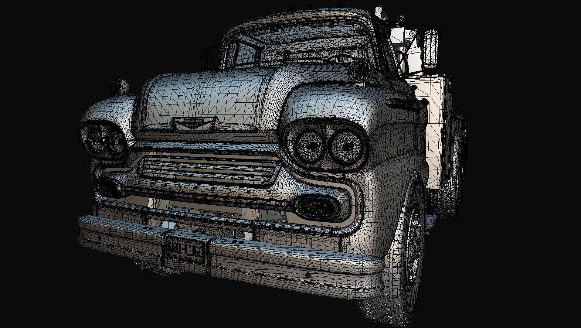 1958 Viking 50 Tandem Axle Wrecker Truck Holmes 850 3D Model