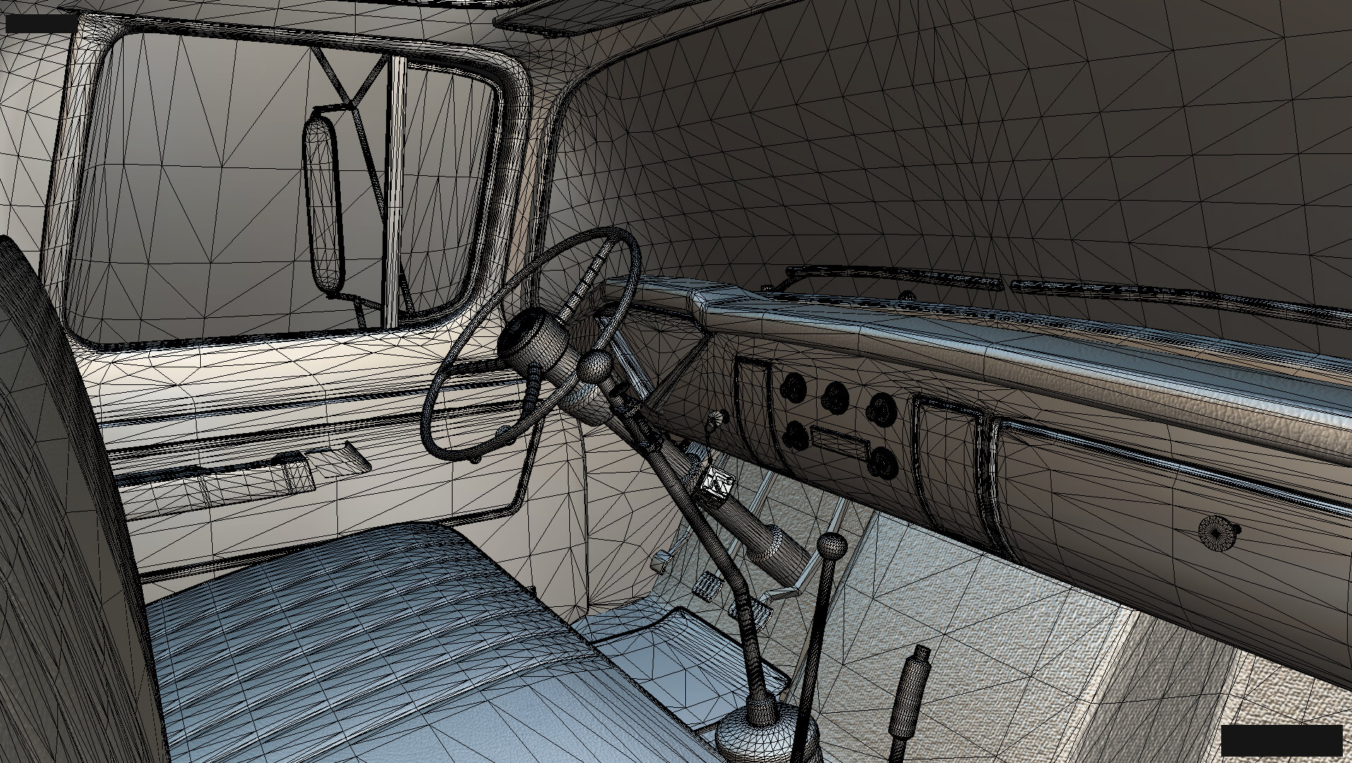 1958 Viking 50 Tandem Dump Truck 3D Model