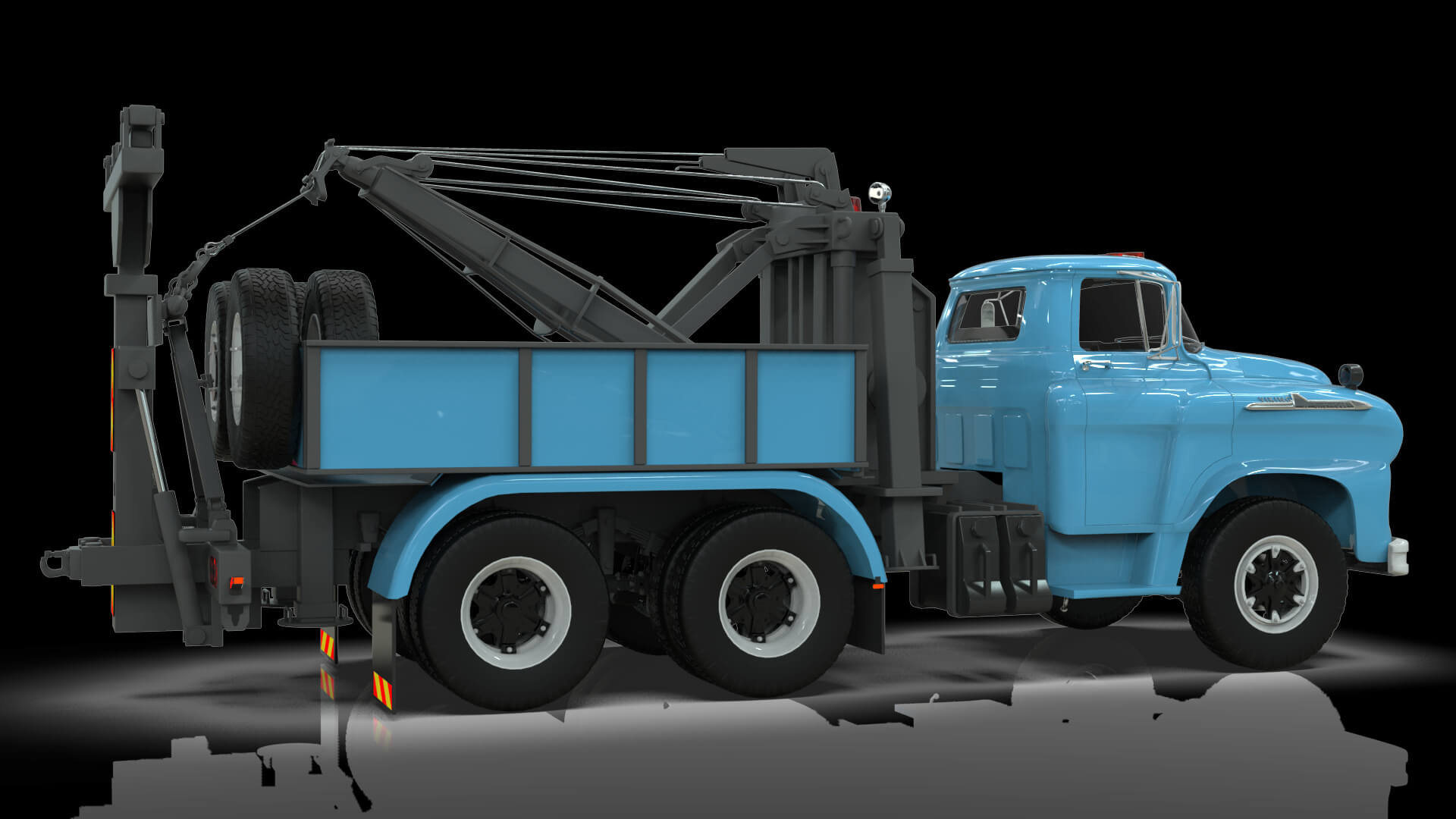 1958 Viking 50 Wrecker Tow Truck 3D Model