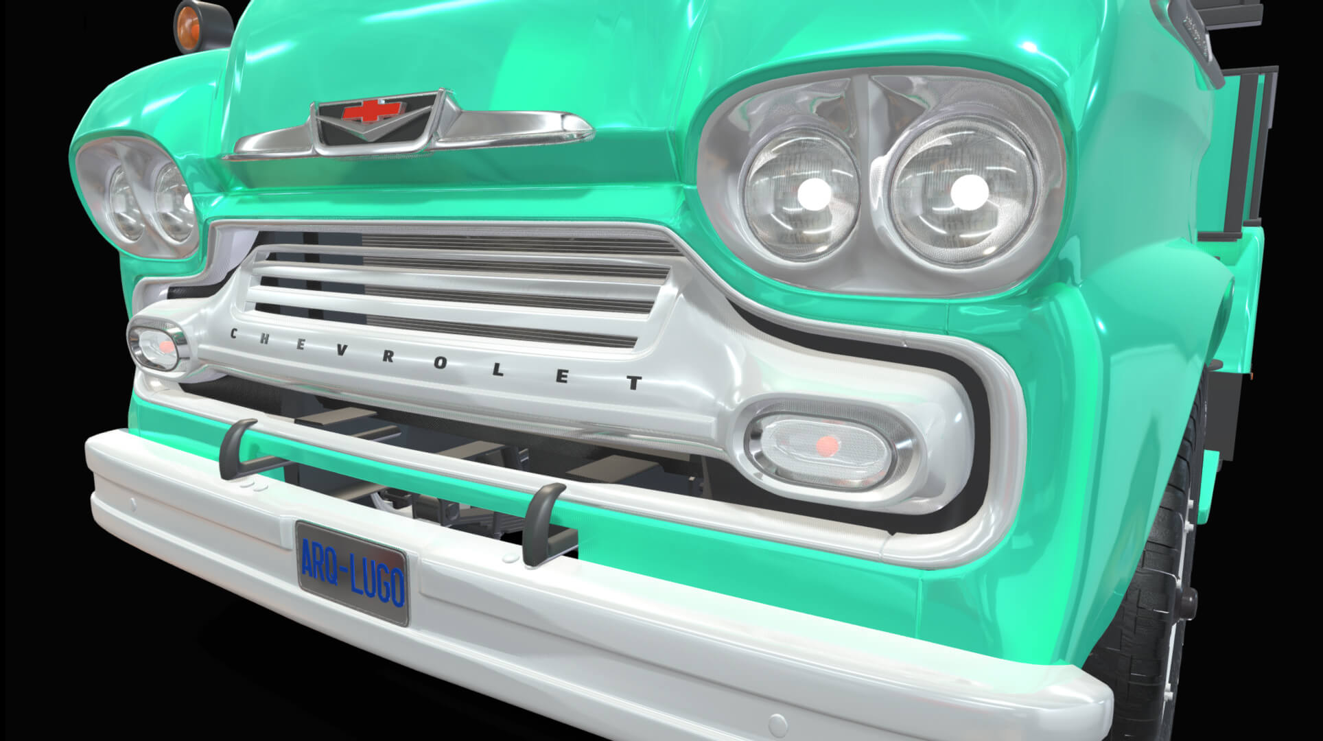 1958 Viking 50 Wrecker Tow Truck 3D Model