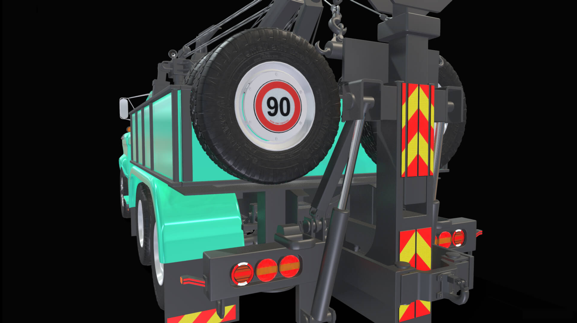 1958 Viking 50 Wrecker Tow Truck 3D Model
