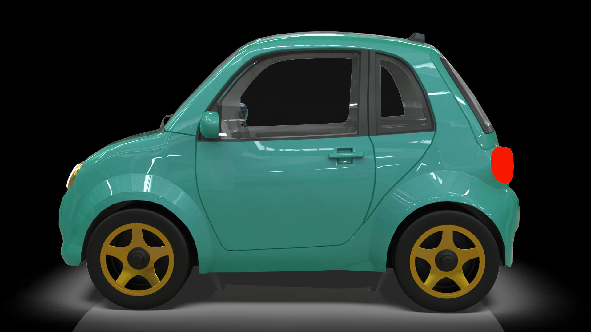 Concept Coupe Cartoon Car High Detail 3D Model