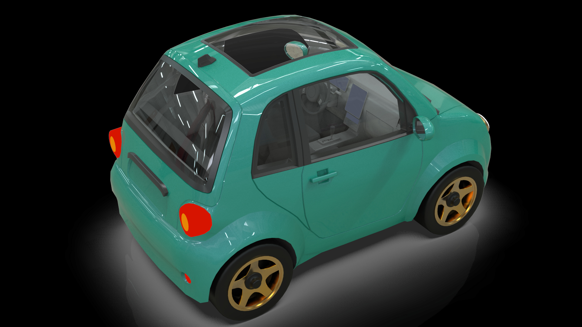 Concept Coupe Cartoon Car High Detail 3D Model
