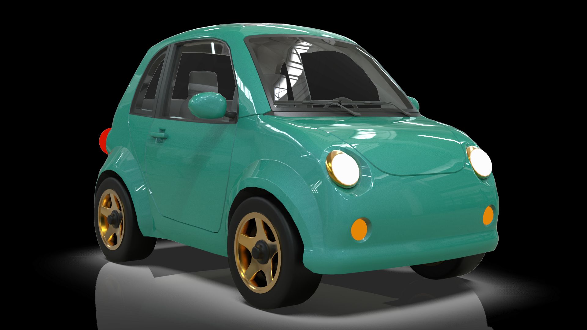 Concept Coupe Cartoon Car High Detail 3D Model