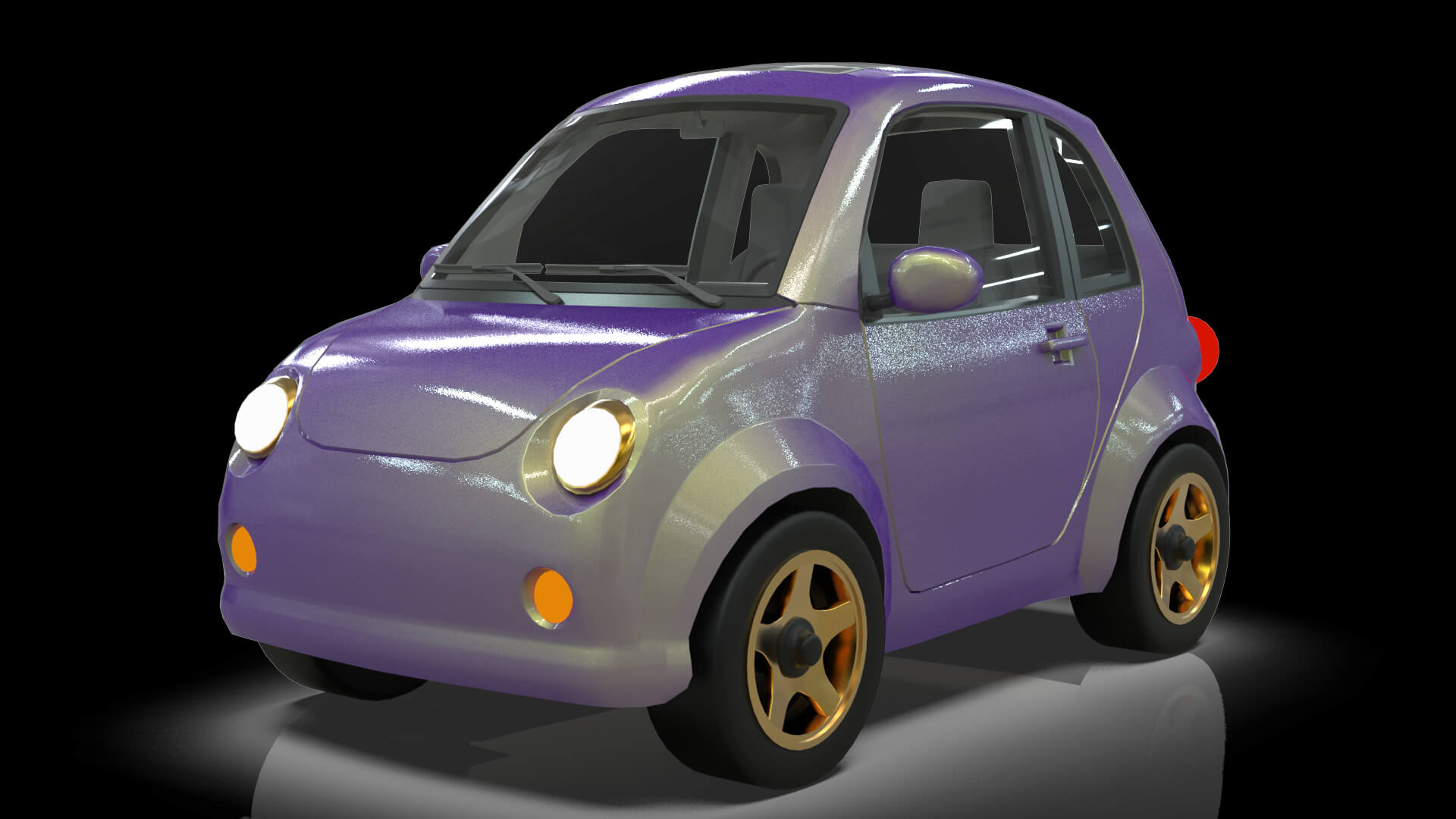 Concept Coupe Cartoon Car High Detail 3D Model