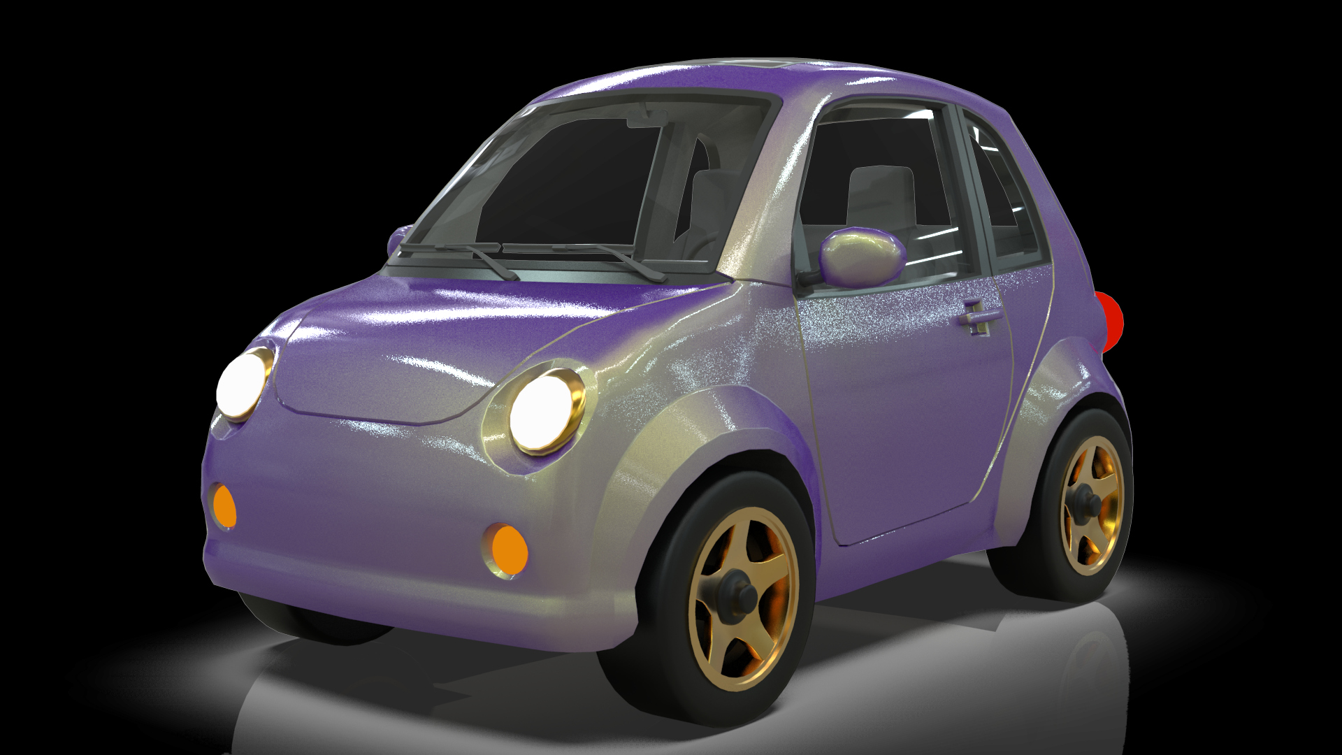 Concept Coupe Cartoon Car High Detail 3D Model
