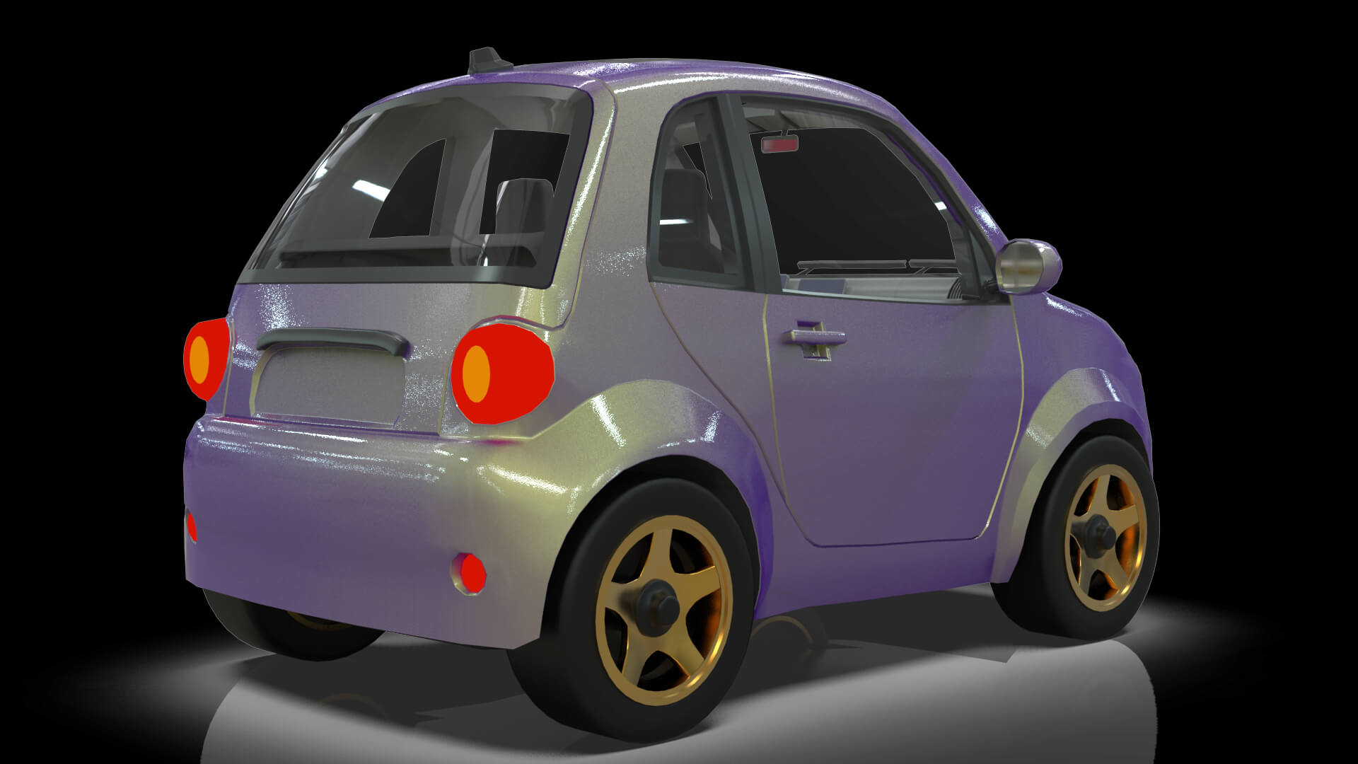Concept Coupe Cartoon Car High Detail 3D Model