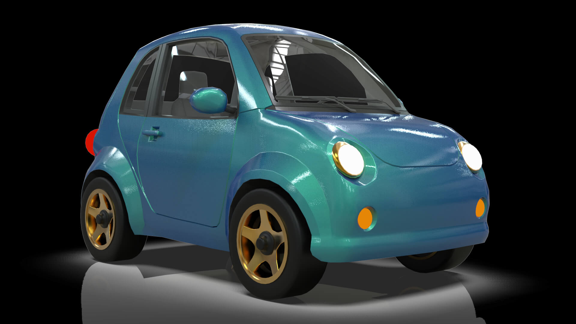 Concept Coupe Cartoon Car High Detail 3D Model