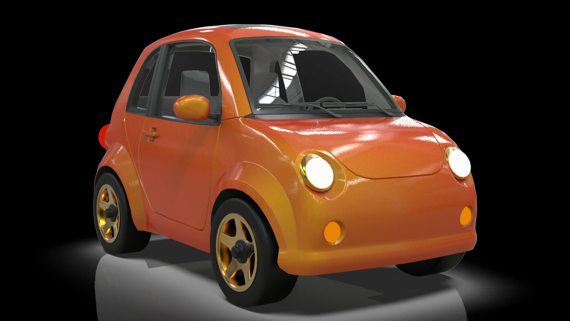 Concept Coupe Cartoon Car High Detail 3D Model