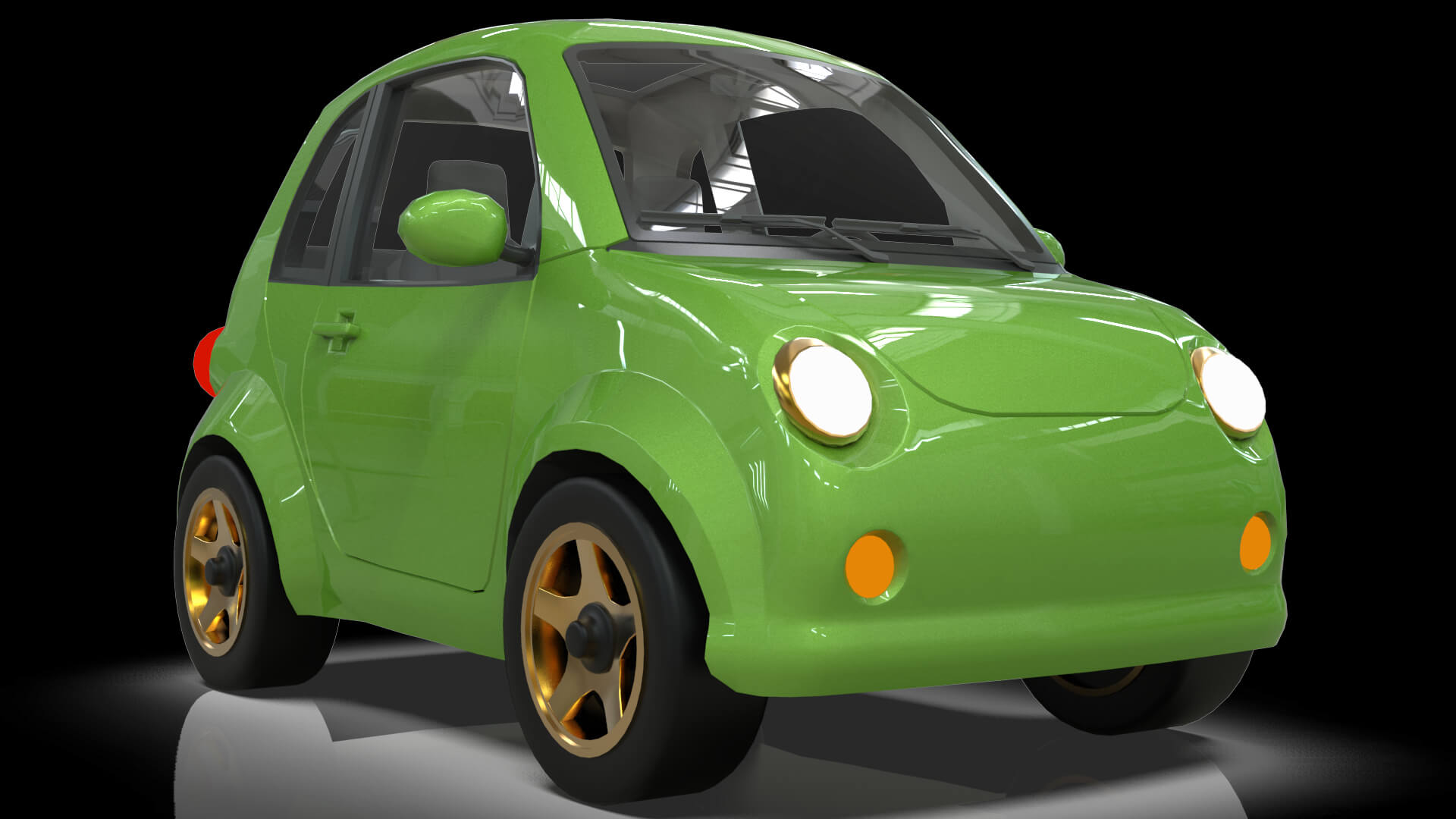 Concept Coupe Cartoon Car High Detail 3D Model
