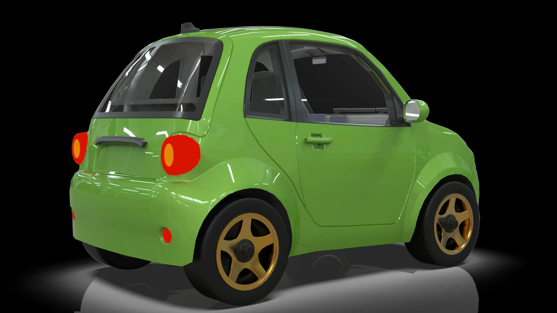 Concept Coupe Cartoon Car High Detail 3D Model