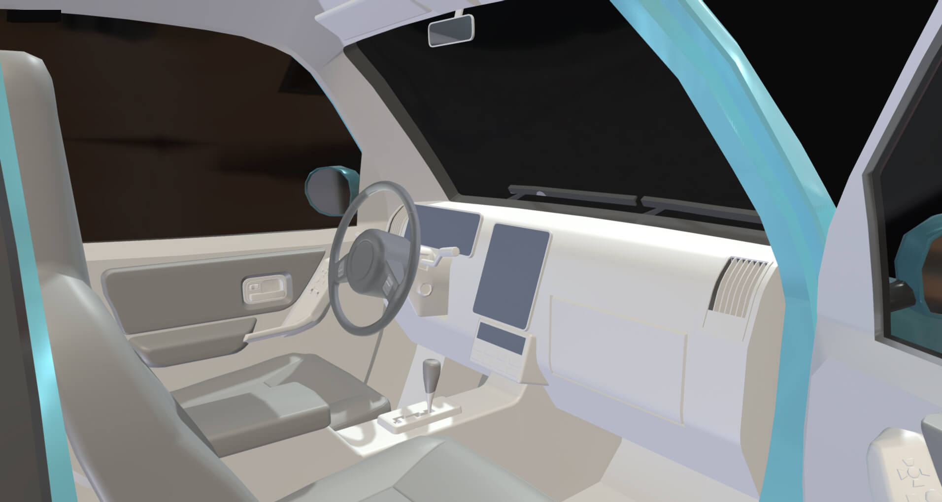 Concept Coupe Cartoon Car High Detail 3D Model